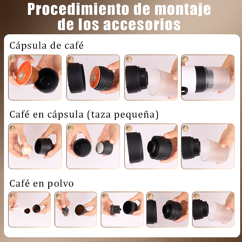 Cafetera Portátil - Portaespresso